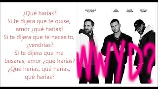 JOEL CORRY ft DAVID GUETTA & BRYSON TILLER What would you do? (Spanish Lyrics / Letra en español)