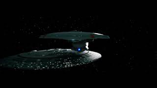 Enterprise B Doing a Crazy Close Flyby on Enterprise D