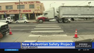 New pedestrian safety project breaks ground in Boyle Heights