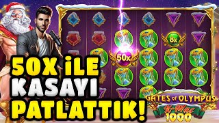 SLOT OYUNLARI 💥GATES OF OLYMPUS XMAS 1000X💥50X İLE KASAYI PATLATTIKK!!💥 #slot #slotoyunları #casino