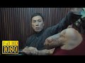 IP Man vs Thai boxer in the elevator in the movie IP MAN 3 (2015)