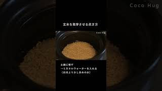 【玄米の炊き方/発芽玄米】とっても簡単に時間をかけて栄養価をアップさせ美味しくいただく方法。