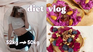 From 52kg to 50kg | What I Eat Everyday To Lose Weight💛 Healthy Pancake Recipe | Diet Vlog 02✨