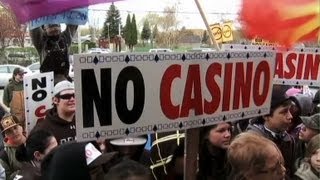 Kahnawake students protest casino plan