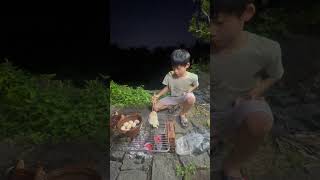 Simple Life: Grilling Fresh Fish with My Children on the Farm #dailylife #farm #farming #grilling