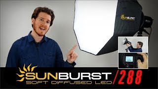 Softbox, Umbrella LED Light kit for photo \u0026 video: Digital Juice SunBurst 288