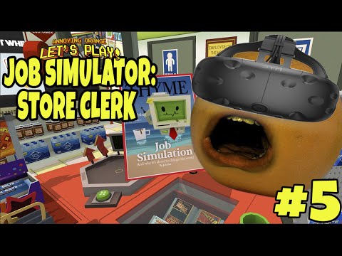 Annoying Orange Plays - Job Simulator #5: STORE CLERK Annoying Orange Plays - Job Simulator #5: STORE CLERK