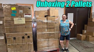 Unboxing 2 pallets in One !. Check out the amazing items we have just received.