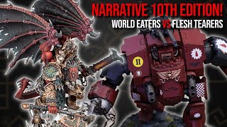 World Eaters Vs Flesh Tearers- Narrative Warhammer 40k 10th Edition Battle Report