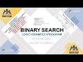 Binary Search In Python | Animated Example | Recursion | The Last Minute Professor