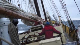 Zeilend met de schoener Noorderlicht van Harlingen naar Harstad ( Noorwegen) zeilen