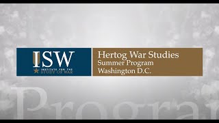 ISW Hertog War Studies Program 2018