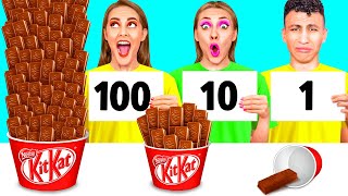 100 Layers of Food Challenge | Crazy Challenge by RaPaPa