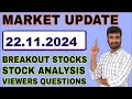 22.11.2024 Share Market Update| Stock Analysis, Results, Dividends and Important Data |MMM|TAMIL