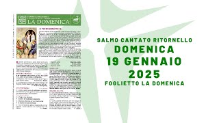 II Domenica del Tempo Ordinario | 19 gennaio 2025 | anno C | foglietto la Domenica