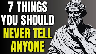 7 Stoic Things You Should Always Keep Silent - BECOME A TRUE STOIC | Stoicism