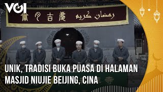 Unik, Tradisi Buka Puasa di Halaman Masjid Niujie Beijing, Cina