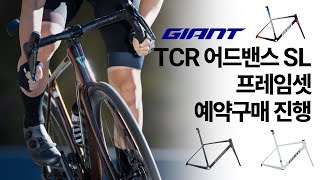 자이언트 티씨알 어드밴스 SL 프레임셋 3종 색상 베랑길자전거에서 예약구매하세요! GIANT TCR ADVANCED SL FRAME SET