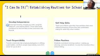 Parent Academy: Kindergarten Transition Workshop (English)