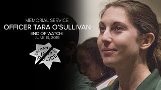 Sacramento Police Officer Tara O'Sullivan Memorial Service and Procession