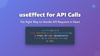 useEffect for API Calls in React: The Right Way (Beginner Friendly)