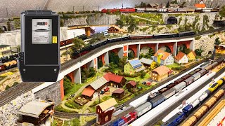 My model railroad dream layout: How much electricity for a large model railroad❓ (English subs)