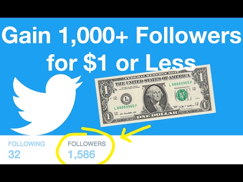 CHEAPEST WAY TO GAIN TWITTER FOLLOWERS (Only $1) - LIVE EXAMPLE CHEAPEST WAY TO GAIN TWITTER FOLLOWERS (Only $1) - LIVE EXAMPLE