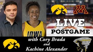 IOWA - MINNESOTA POSTGAME with Kachine Alexander / BIG TEN / Iowa Women's Basketball Postgame