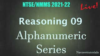 Alphanumeric Series , NTSE NMMS 2021-2022, Reasoning 09