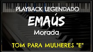 🎤 Emaús (PLAYBACK LEGENDADO no Piano - TOM FEMININO \