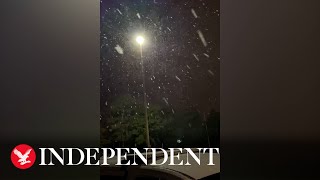 Florida sees rare snowfall as temperatures plunge in ‘Sunshine State’