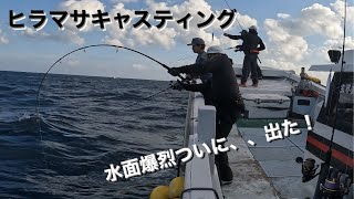 [オフショア] 出た！！水面爆裂ヒラマサキャスト‼