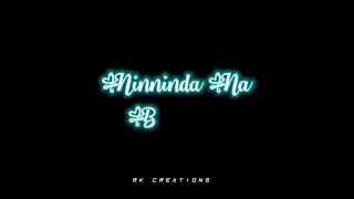 New kannada black screen lyrics || muddu mohiniye love❤song || 🎶whatsApp status