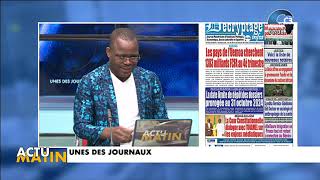 CANAL3-BENIN : Intégralité Actu Matin du Mardi 01 Octobre 2024