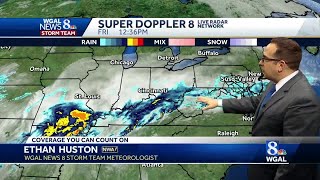 Rain in the forecast for much of south-central Pennsylvania