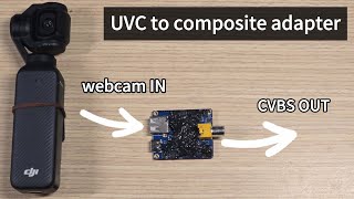 UVC からコンポジットへのアダプター。Pocket 3 をアナログ ビデオに変換して FPV で動作させます。