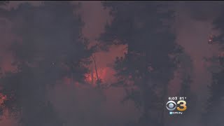 Fire Crews Continue To Battle Wharton State Forest Fire
