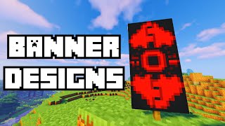 Minecraft Cool Banner Designs #1 - Red Vortex