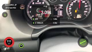 Audi RS3 8P CEPA 9.8 sec quarter mile, 2.5 sec 0-100, Xona 8264s