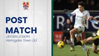Post-Match | Jayden Joseph after extending his loan stay and Rovers' 2-0 victory at Harrogate