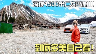 海拔4500的仁龙巴冰川，风景实在太美，5月份竟然还有这么多冰！【春夏游记】