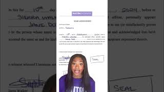 How To Complete A Notary Acknowledgement #notarypublic #acknowledgement