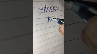 Maheen name logo/ #shorts #ytshorts #nameart #namedesign #maheennamelogo