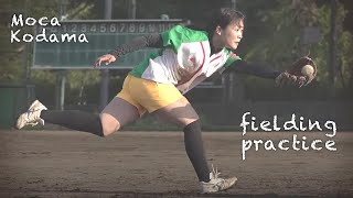 Action Actress Baseball Practice ｜Moca Kodama