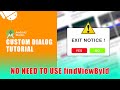 Custom Dialog with viewBinding in Android Studio tutorial - 2022