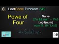 power of four leetcode | power of 4 leetcode | leetcode 342