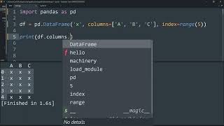 Get a list from Pandas DataFrame column headers