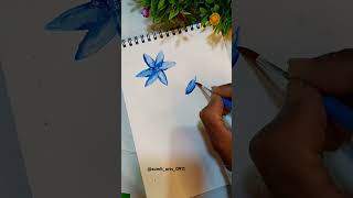 Simply Transparent layer flower drawing #flowers #shorts #shorts feed #trending #viral video #draw