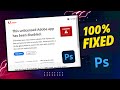 [SOLVED] This unlicensed Adobe app has been disabled.