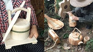 13 Amazing Handcraft use bamboo and wood , DIY 2019
